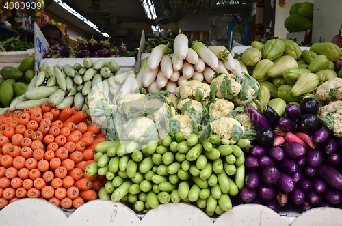 Image of Assorted fresh raw organic vegetables