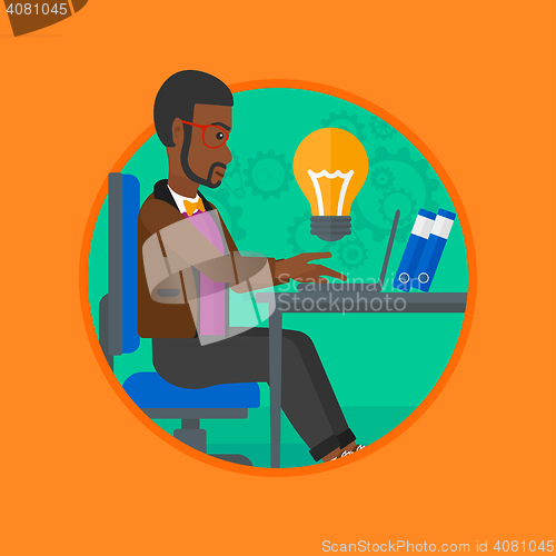 Image of Successful business idea vector illustration.