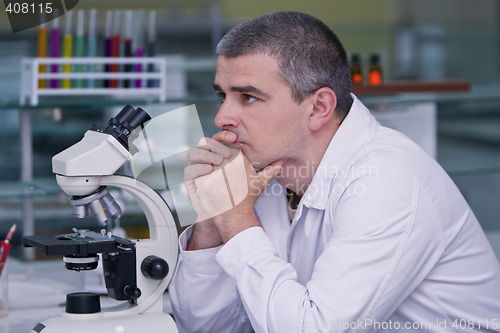 Image of Researcher thinking