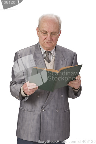Image of Senior man reading