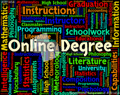 Image of Online Degree Indicates World Wide Web And Associate\'s