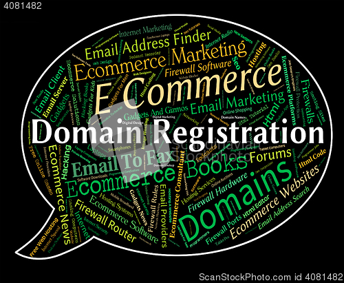 Image of Domain Registration Shows Sign Up And Admission