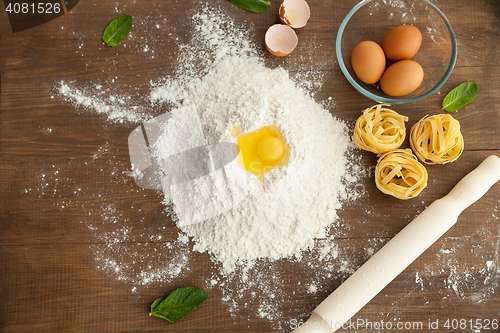 Image of verhead view of cooking dough.