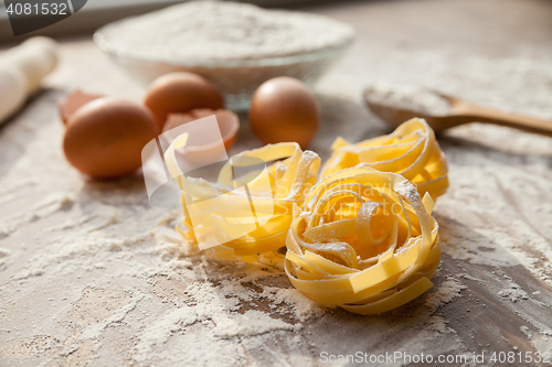 Image of Dough cooking process.