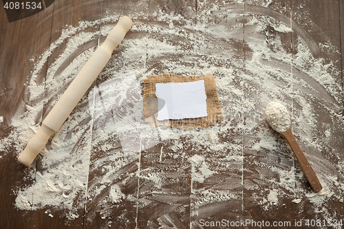 Image of Composition on floured table.