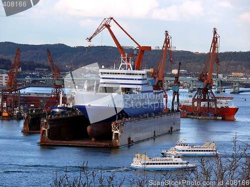 Image of Ship in dock