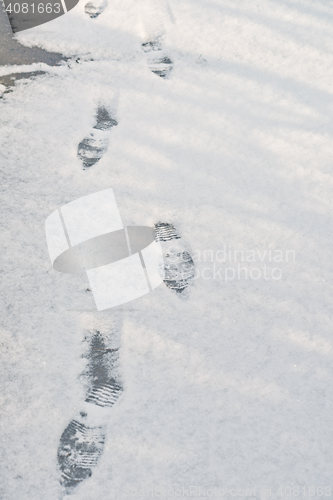 Image of foot prints