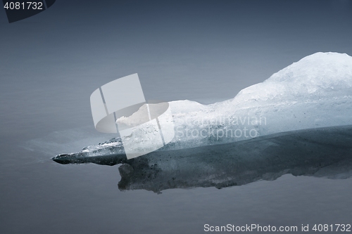 Image of Blue icebergs closeup