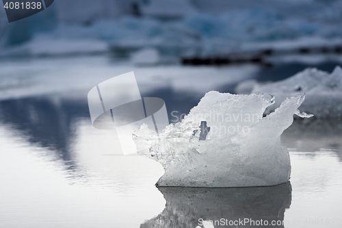 Image of Blue icebergs closeup