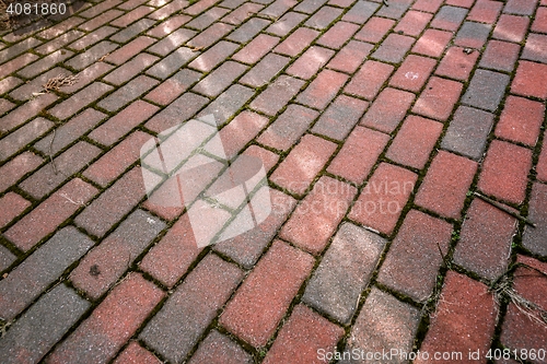 Image of Stone sidewalk closeup