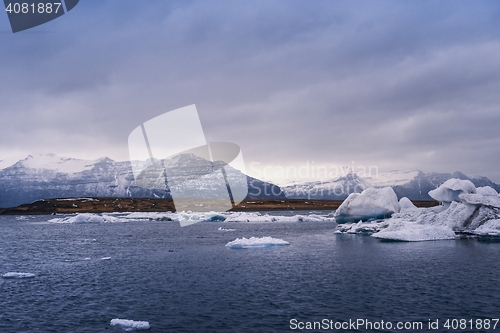 Image of Icebergs at glacier lagoon 