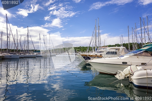 Image of Yacht port in beautiful weather