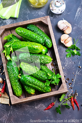 Image of fresh cucumbers