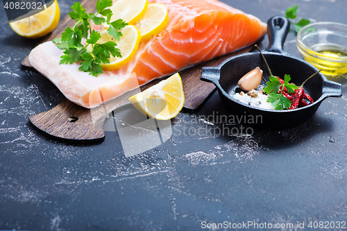 Image of raw salmon