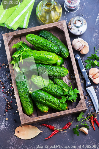 Image of fresh cucumbers