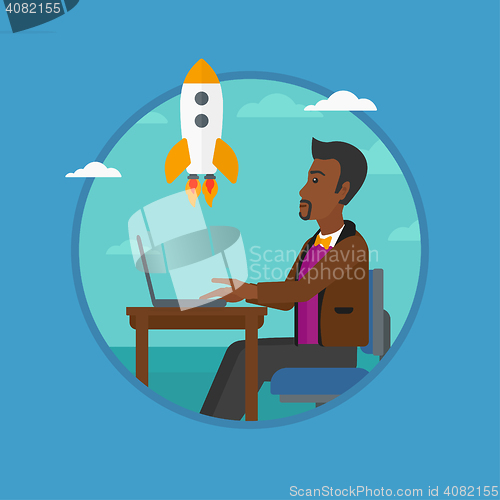 Image of Business start up vector illustration.