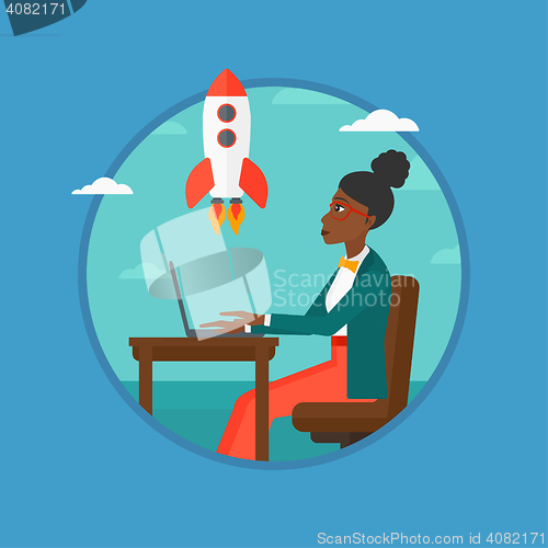 Image of Business start up vector illustration.