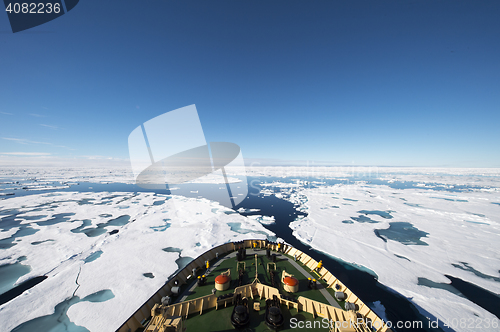 Image of Icebreaker in the ice