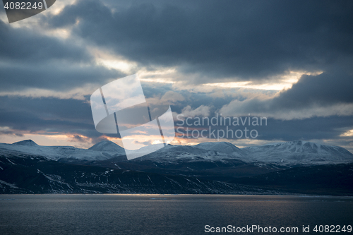 Image of Sunset in Greenland