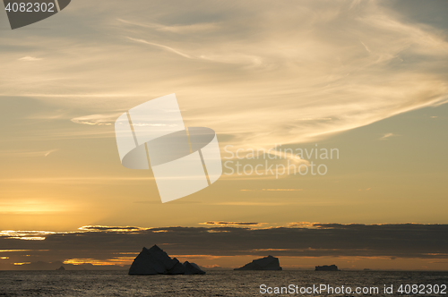 Image of Sunset in Greenland