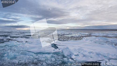 Image of Icebreaker in the ice