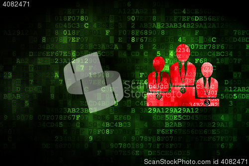 Image of Finance concept: Business Team on digital background