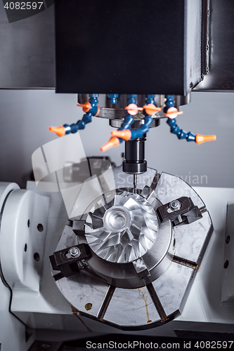 Image of Metalworking CNC milling machine.