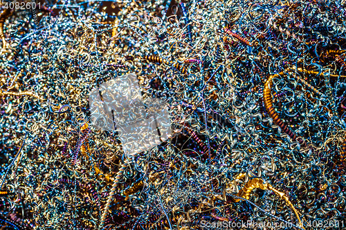 Image of Metal shavings background