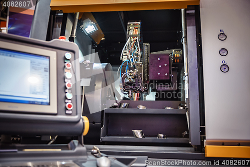 Image of Metalworking CNC milling machine.