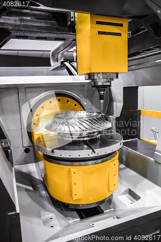 Image of Metalworking CNC milling machine.