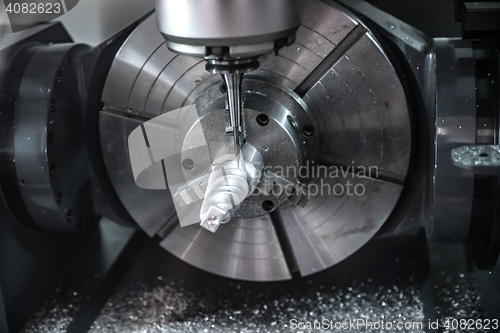 Image of Metalworking CNC milling machine.