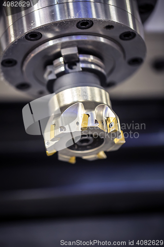 Image of Metalworking CNC milling machine.