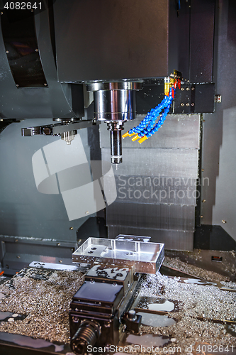 Image of Metalworking CNC milling machine.