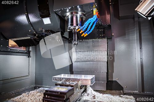 Image of Metalworking CNC milling machine.