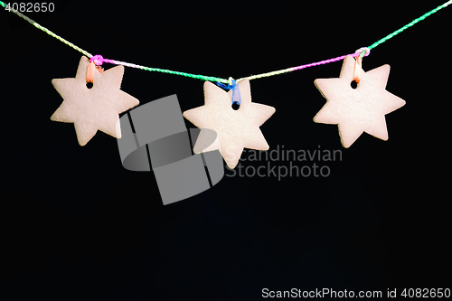 Image of Black Greeting Background With Sweets