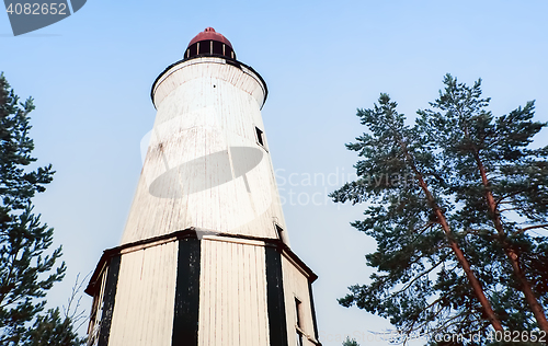 Image of Old Wooden Lighthouse