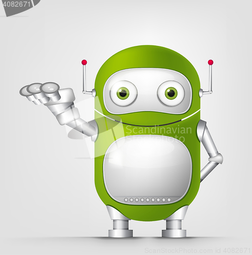 Image of Green robot character