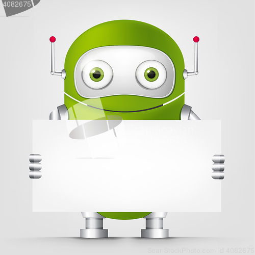 Image of Green robot character