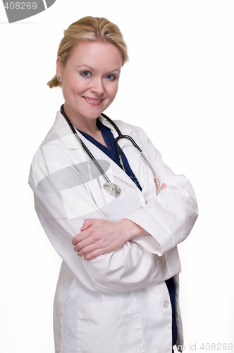 Image of Attractive lady doctor