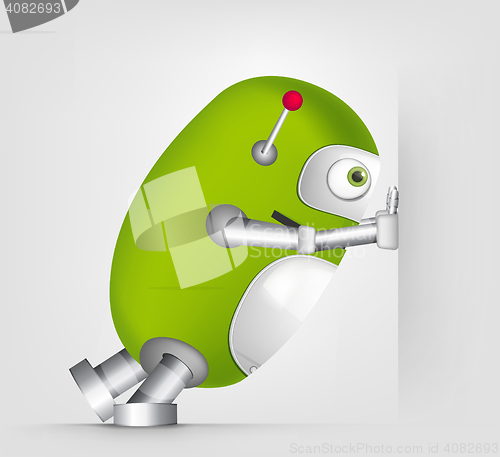 Image of Green robot character