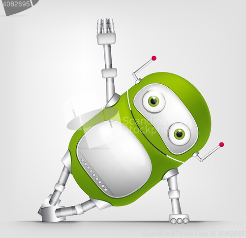 Image of Green robot character