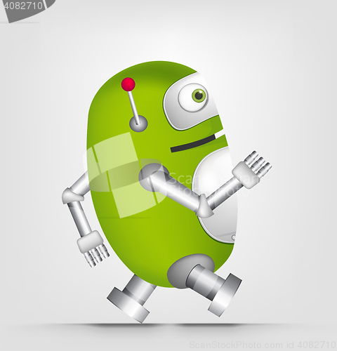 Image of Green robot character