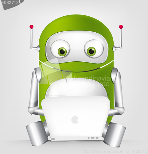 Image of Green robot character