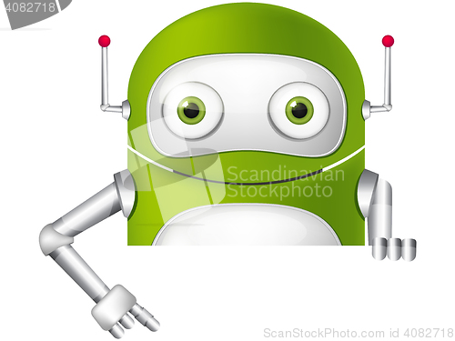 Image of Green robot character