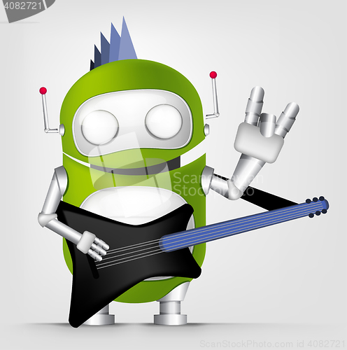 Image of Green robot character