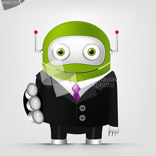 Image of Green robot character