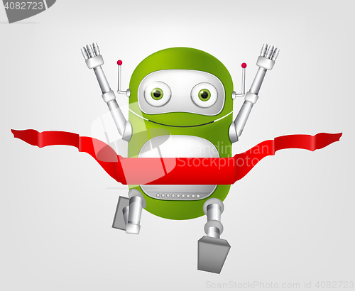 Image of Green robot character