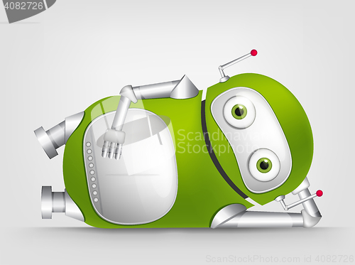 Image of Green robot character