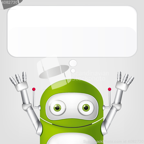 Image of Green robot character