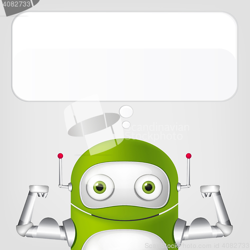 Image of Green robot character